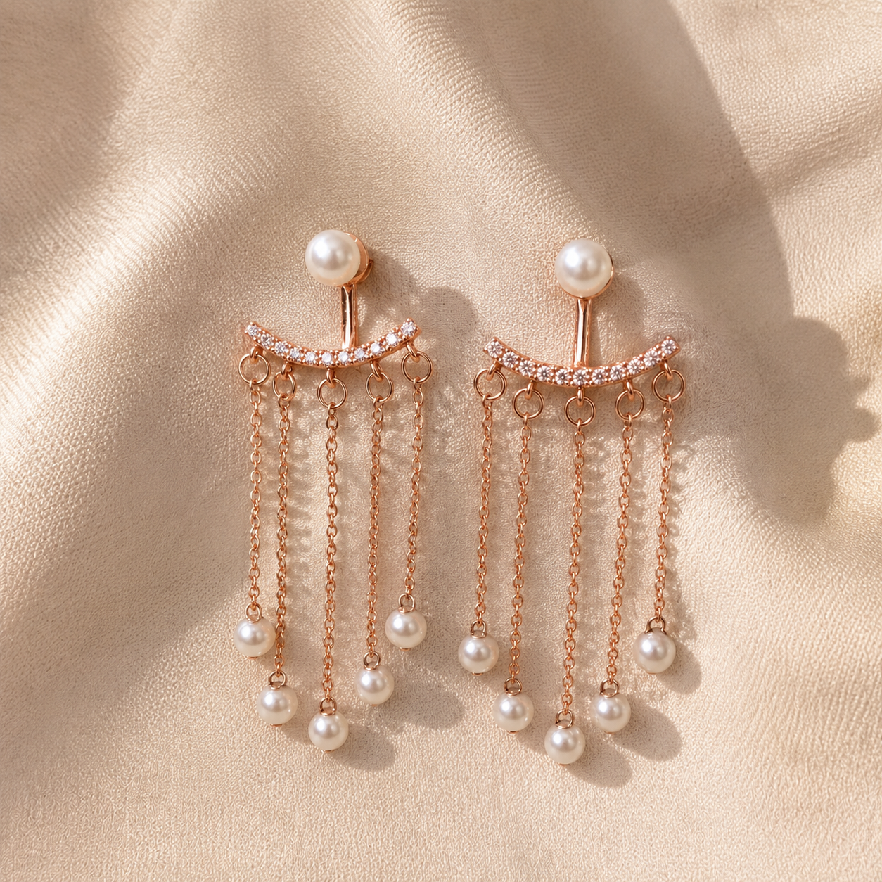 Pearl Cascade Earrings