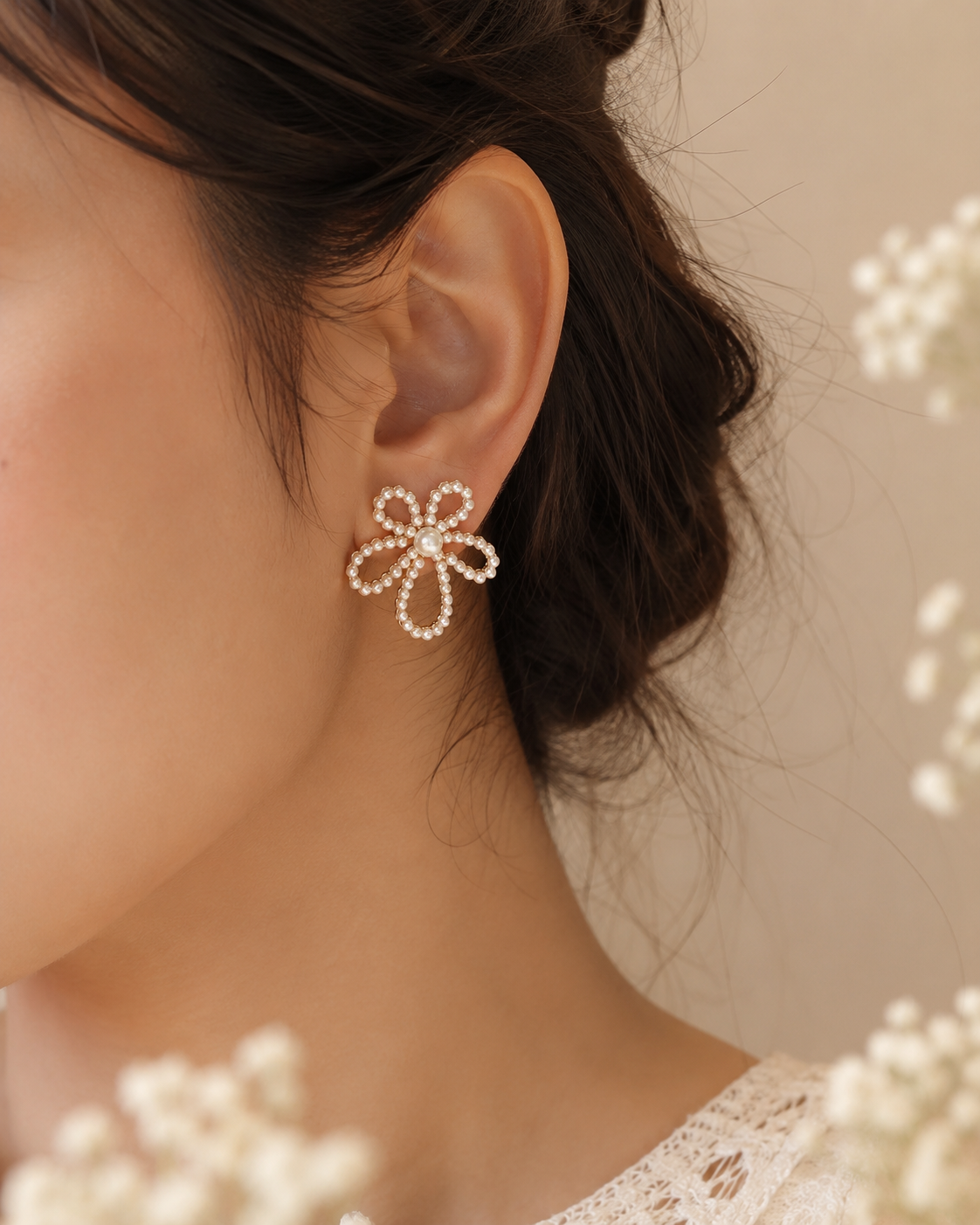 Daisy Pearl Studs