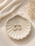 Pearl Seashell Drop Earrings