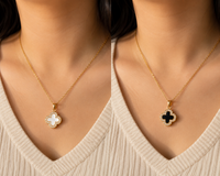 Luna Duo Reversible Clover Necklace