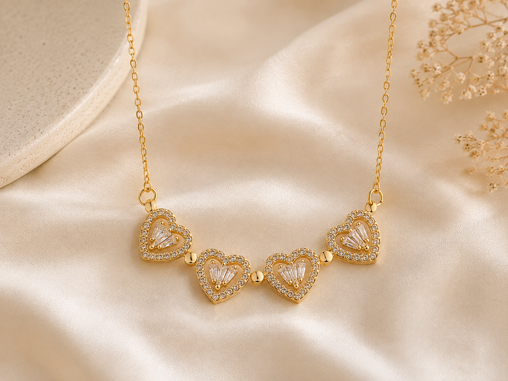 Four hearts Necklace
