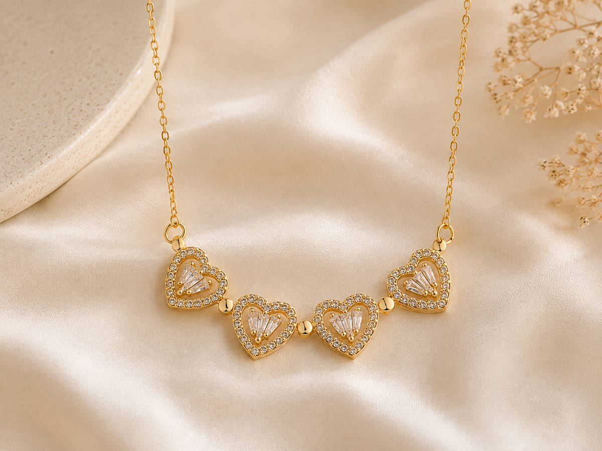 Four hearts Necklace